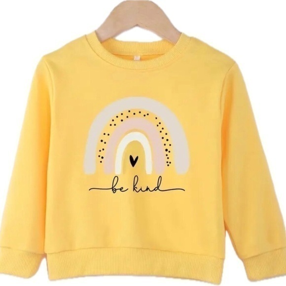 New kid’s “be kind” light sweatshirt 3-4 T - Picture 1 of 5